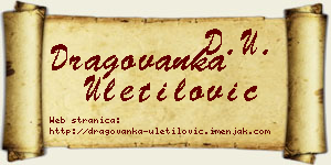 Dragovanka Uletilović vizit kartica